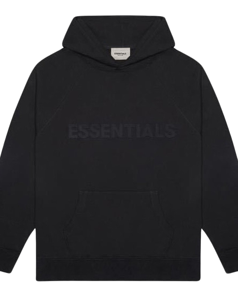 FEAR OF GOD ESSENTIALS 3D Silicon Applique Pullover Hoodie Dark Slate/Stretch Limo/Black -Retrothentic Kicks