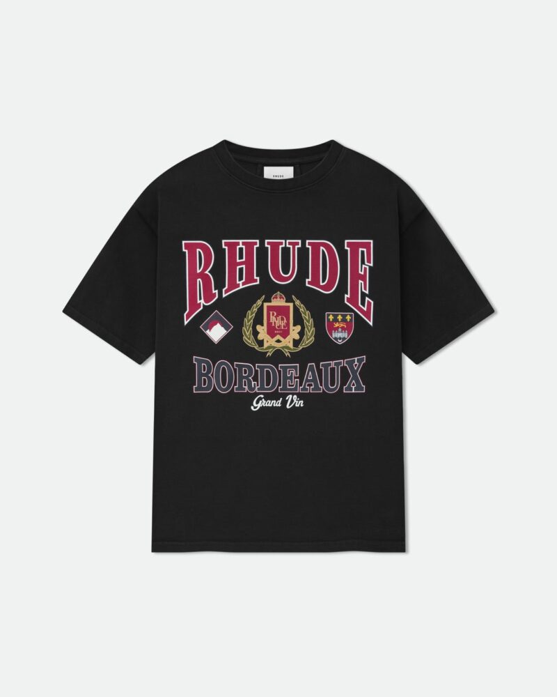 Rhude Bordeaux black T-shirt